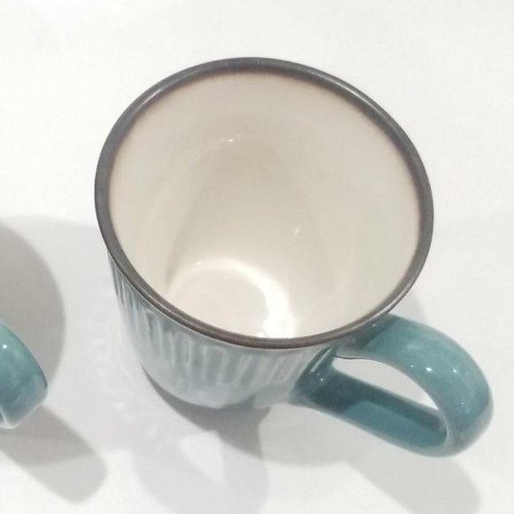 Fisher - Stoneware Mugs - Teal - 2 each - Picture 7 of 11